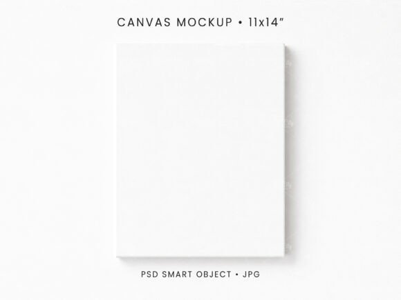 Download 11x14 Canvas Mockup PSD JPG Art Display - Premium Resources