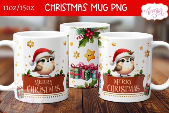 Download Christmas Bird Mug PNG for Sublimation - Premium Resources