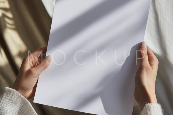 Download Person Holding Poster Mockup 4 - Poster mockup Collection