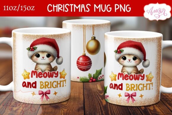 Download Meowy and Bright Mug Wrap PNG - Premium Bundle